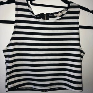 Striped crop top